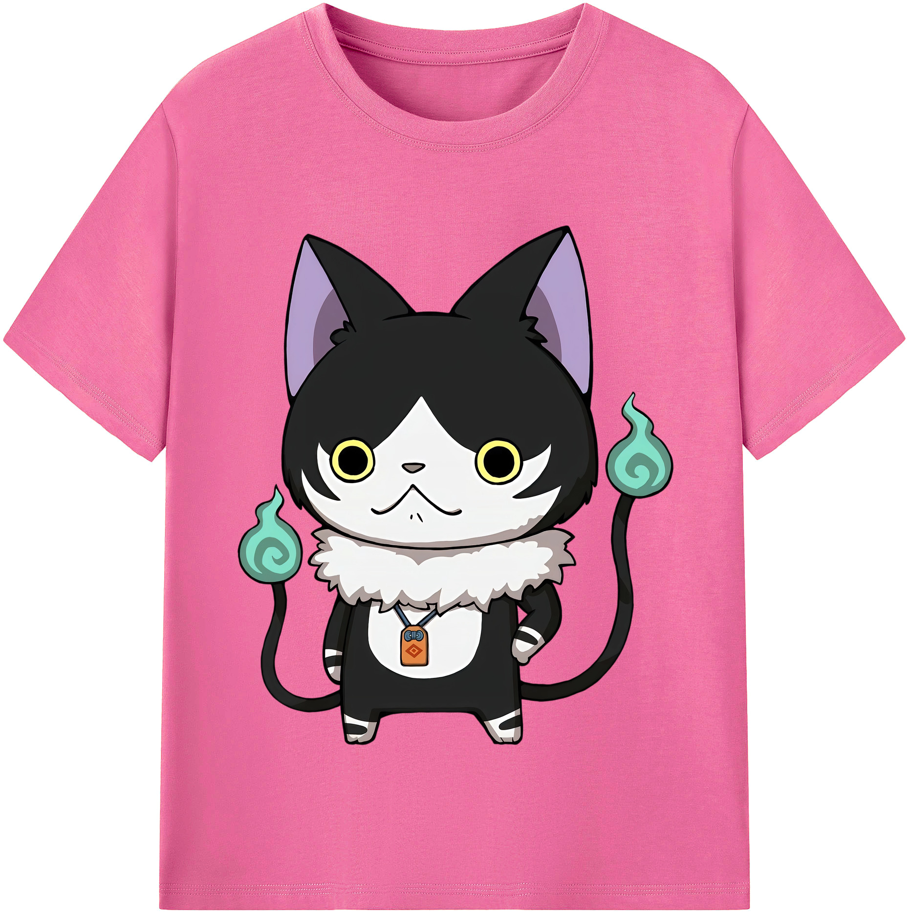 （画像用） 妖怪ウォッチ Yo-kai Watch レディースカジュアルプリントTシャツ（綿100％）
